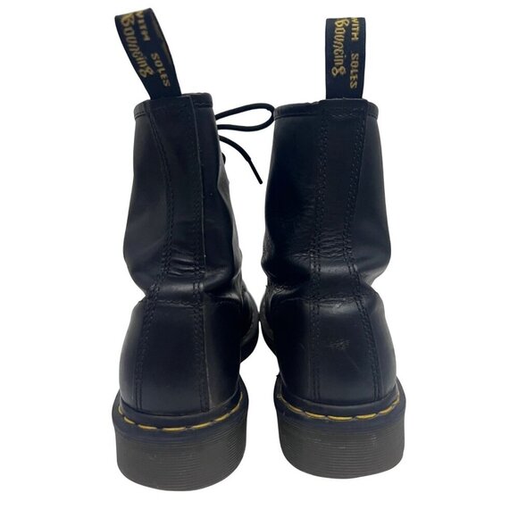 Dr. Martens Mens Black Leather Lace Up Combat Ankle Work Boots US 9 Airwair - Picture 6 of 13